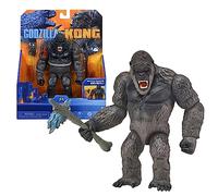 MonsterVerse Godzilla vs Kong Godzilla - Action Figure da Collezione Altamente dettagliata e scolpita in Modo univoco con Ascia da Battaglia, Nera, Adatta per Bambini dai 4 Anni in su