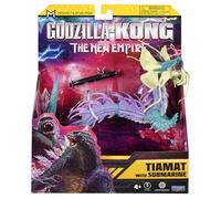 MonsterVerse Godzilla x Kong: The New Empire, 6-inch Tiamat Action Figure Toy, Iconic Collectable Movie Character, Includes 2.5-inch Submarine Accessory, Suitable for Ages 4 Years+