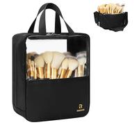 MONSTINA Borsa organizer per pennelli da trucco, ad alta capacità, portatile, con supporto per pennelli da trucco, custodia per pennelli da trucco professionale, impermeabile, antipolvere,