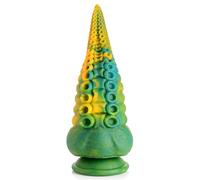Dildo Monstropus in Silicone con Forma di Tentacolo di Polpo - 22cm (giallo-verde)