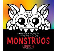 MONSTRUOS - Libro 4: Colección de 105 Mini-Monstruos - Páginas para colorear - Kirerah Books - Libros Kirerah