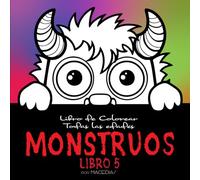 MONSTRUOS - Libro 5: Colección de 105 Mini-Monstruos - Páginas para colorear - Kirerah Books - Libros Kirerah