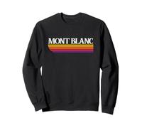 Mont Blanc Francia Retro Graphic Felpa