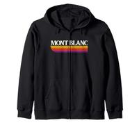 Mont Blanc Francia Retro Graphic Felpa con Cappuccio