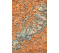 Mont Blanc Map Journal: Vintage Map Notebook