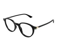 Mont Blanc MB0340O 001, Nero, RECYCLED acetate, Uomini occhiali 50