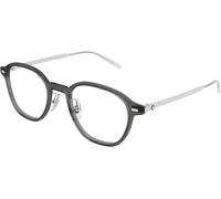 Mont Blanc MB0427O 004, Grigio, RECYCLED plastic, Uomini occhiali 50
