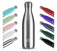 Mont-Clair H2O Borraccia Termica 1L in Acciaio Inox, Borracce Termiche - 12h di Bevanda Calda e 24h di Bevanda Fredda - Senza BPA, Bottiglia Acqua, Borraccia 1L Argento