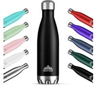 Mont-Clair H2O Borraccia Termica 500ML in Acciaio Inox, Borracce Termiche - 12h di Bevanda Calda e 24h di Bevanda Fredda - Senza BPA, Bottiglia Acqua, Borraccia 500ML Nera