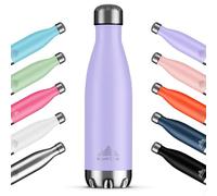 Mont-Clair H2O Borraccia Termica 500ML in Acciaio Inox, Borracce Termiche - 12h di Bevanda Calda e 24h di Bevanda Fredda - Senza BPA, Bottiglia Acqua, Borraccia 500ML Lilla