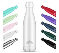 Mont-Clair l'O Borraccia Termica 500ML in Acciaio Inox, Borracce Termiche - 12h di Bevanda Calda e 24h di Bevanda Fredda - Senza BPA, Bottiglia Acqua, Borraccia 500ML Bianco