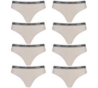 MONT EMILIAN " Colmar " Donna Intima Mutandine Perizoma 8er-Pack Nero Beige