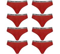 MONT EMILIAN " Colmar " Donna Intima Mutandine Perizoma 8er-Pack Nero Beige
