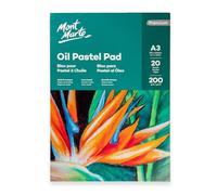 Mont Marte Carta Pastello A3 - Blocco Premium per Pastelli - 20 Fogli - 200g/m² - Ideale per Pastelli Morbidi e a Olio