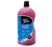 Mont Marte Discovery School Acrilico, Cremisi, 1/2 gallone (2 litri). Ideale per studenti e artisti. Eccellente copertura e rapida essiccazione. Coperchio a pompa incluso