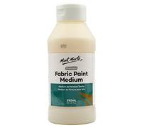 Mont Marte Fabric Paint Medium Premium (8,5 fl.oz.), medium tessile per la pittura su tessuto, facile da usare, impedisce lo sfaldamento, ideale per vestiti, articoli per la casa e altro ancora
