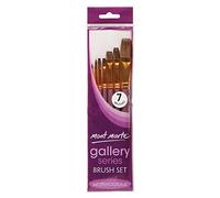 MONT MARTE Gallery Series - Set di pennelli in legno, standard, acquerello, 7 pezzi