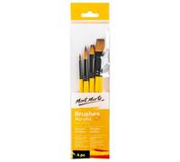MONT MARTE Gallery Series - Set di pennelli in legno, standard, L