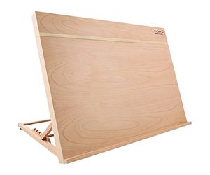 Mont Marte Lavagna da disegno in legno di faggio con elastico, formato A3, inclinabile, con fascia elastica per fissare il lavoro.