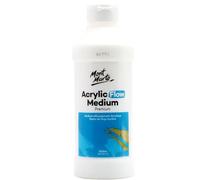 Mont Marte Medium per Acrilico - 500ml - Medium di Flusso per Pennellate Lunghe e Lisce - Miglioratore di Flusso per Colori Acrilici - Premium acrilico Flow 500 ml