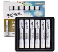 MONT MARTE Pastelli a olio extra morbidi, 6 pezzi, colori pastello a olio naturale assortiti, vivaci e burrosi, versatile per sfumare e stratificare