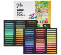 Mont Marte Pastelli Morbidi - 72 pizzi - Colori a gesso, Pastel Gessetto - Ideale per la Pittura colorata ed espressiva - Consistenza morbida e gessosa