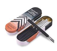 Mont Marte Set carboncini da disegno, 10 pezzi diverse misure, matite a carbone nero, custodia alluminio