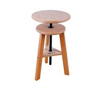 Mont Marte Signature - Sgabello con cavalletto, utilizzabile come sedia, tavolino o supporto per scultura, facile regolazione in altezza, legno di faggio