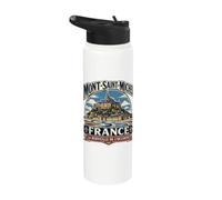 Mont-Saint-Michel Francia La meraviglia del West Stainless Steel Insulated Water Bottle