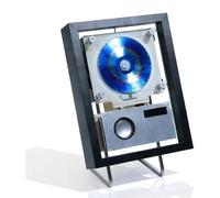 Montabile a parete Music Frame Lettori Cd Musica Cornice Decorativa Foto Caratteristiche Include CD, USB, FM, Bidirezionale Bluetooth 5.1, 6 colori chiari, con telecomando, per casa, galleria, ufficio