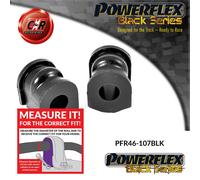 Montaggi Barra Anti Rollio Posteriore Powerflex Nera PFR46-107BLK