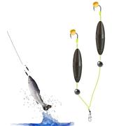 Montaggi per Pesca Sul Fondo | Montaggio Reverse Fondo Doppio Gancio | Anti-Resistente Appenditori Esche Galleggianti per Uomini Donne Principianti