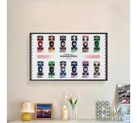 Montaggio a parete applicabile per Le-Go 71049 Lottery F1 Racing Car Model, antipolvere Collection Photo Frame, per gli amanti delle auto, solo display wallboard (senza copertura antipolvere)