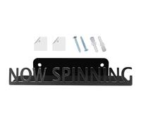 Montaggio A Parete del Registro Rack: Mensola Di Schermo In Vinile Acrilico A Parete, Scaffale Di Stoccaggio Del Registro Di Registrazione | Moderno Registrazione Galleggiante Nero per La
