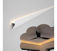 Montaggio a parete LED Cuttable profilo in alluminio versatile battiscopa trim indiretto decorazione casa sistema di illuminazione - ideale per interni moderni