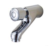 Montaggio a parete Ritardo Pulsante Rubinetto Singolo Acqua Fredda Rubinetto Del Bacino Cromato Ottone Bagno Apparecchio
