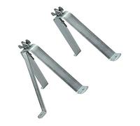 Montaggio a parete/supporto per palo in acciaio di alta qualità 25 cm - Fissaggio per palo o barra max. 60 mm in acciaio zincato per antenne (satellite, radio DVB-T2, LTE) ombrellone, vela