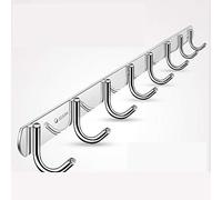 Montaggio a pareteCucinaRackwith4Hooks-SpaceSavingStorageforPotsPansMugsAsciugamani-nizerforHome&Bagno-EssentialKitchenAccessory.