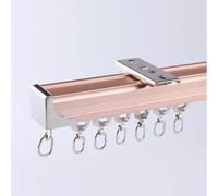 Montaggio a soffitto o parete della pista della tenda, asta di alluminio | Binario per tende regolabile da soffitto o parete, doppio binario con ganci per casa, ufficio o spazi per eventi