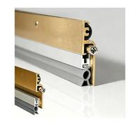 Montaggio A Superficie Ufficio Guarnizione Sottoporta Automatica | Alluminio, Camera Da Letto, Sala Conferenze, Riduce Le Correnti D'aria, Riduzione Del Rumore, Protezione Dei Pavimenti
