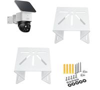 Montaggio ad angolo esterno compatibile con Eufy Security SoloCam S340/E30/E42, Eufy Security 4G LTE Cam S330, 2 supporti angolari in metallo per telecamere CCTV, supporto grandangolare per interni ed
