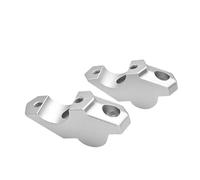 Montaggio Barra Riser Per Manubrio Per Moto In Alluminio CNC Per BMW Per F850GS ADV Kit Di Supporto Per Cuscinetti Per Manubrio Per Motocicletta Morsetto Di Sollevamento(Silver nologo)