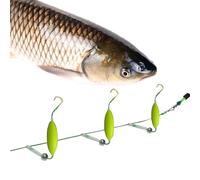 Montaggio Capello per alla - Ami Filo spinato in Acciaio ad Alto Contenuto di Carbonio | Set di Attrezzature Regolabile per Attività in Acqua