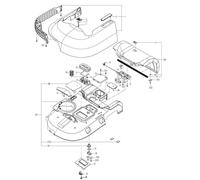 Montaggio del coperchio superiore XR50037173 ORIGINALE Worx