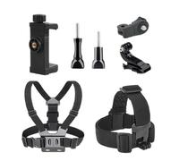 Montaggio del corpo Catch - Cinta toracica della telecamera | Cinghia della testa della fotocamera | Camere d'azione regolabili Ciecola cablaggio per corda | Compatibile con Pocket | Kit di s