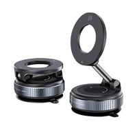 Montaggio del telefono per auto magnetiche a vuoto, supporto per telefono a vuoto - Porta del telefono automatico regolabile a 360 gradi con blocco girevole - Stand per cellulare montato con crunto pi