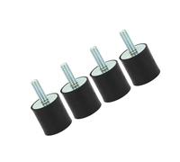 Montaggio di Gomma Anti Vibrazione SilentBlock Car Bookbins per Compressori D'aria, Motori - + Argento (4pcs) (VD25*25 M8*20) (VD30*15 M8*15) (VD30*30 M8*23)