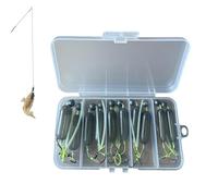 Montaggio Invertito Doppio Amo 5 pezzi attrezzatura da pesca con | Montaggio Acqua Salata Esca Viva Surfcasting Per Pesce Gatto, Tamburo, Cernia, Halibut, Pesce, Trota E Bar