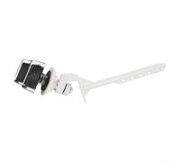 Montaggio laterale Pulsante WC Flush Kit Serbatoio Acqua Trip Leva Maniglia Accessorio Argento Bianco Plastica Lunga Durata Resistente all'usura Bagno Aggiornamento