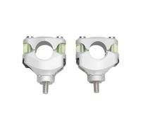 Montaggio Montante Manubrio Per Adv 1190 ADV 1290 Per Super Per Adventure Riser Manubrio Da 28 Mm Barra Di Montaggio Ammortizzatore Manubrio Progressivo Regolabile Rialzo Moto(Silver)